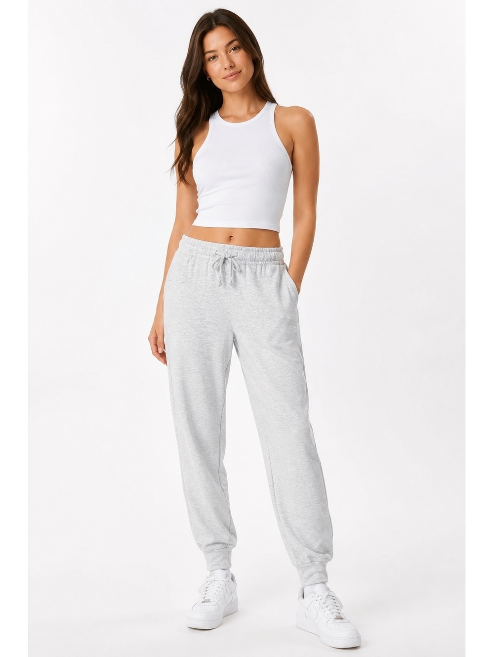 Frank And Oak Women’s Light Grey Jogger Sweatpants Size Large BNWOT Lounge